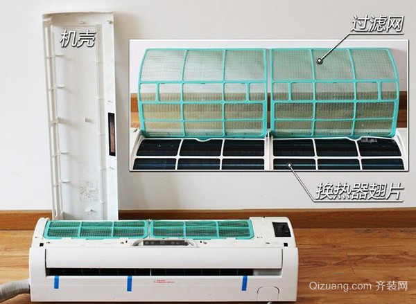 自己清理挂式空调步骤